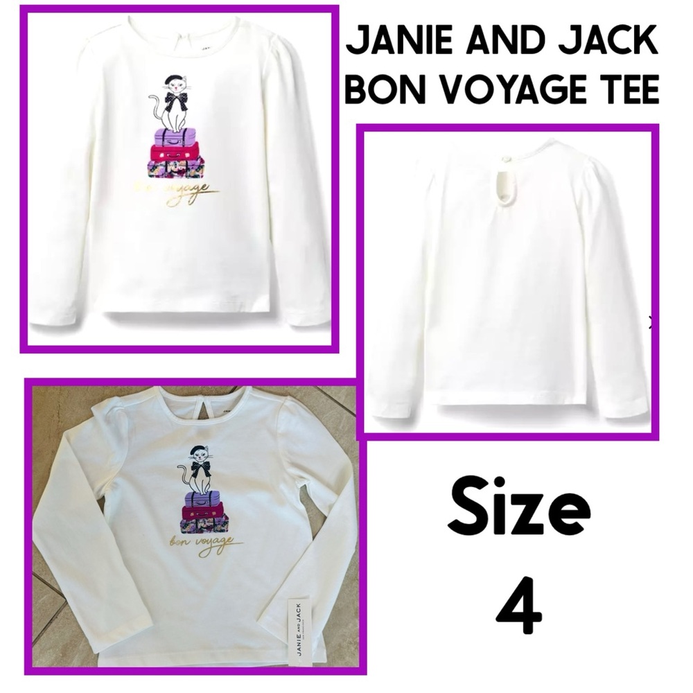 JANIE AND JACK BON VOYAGE TEE